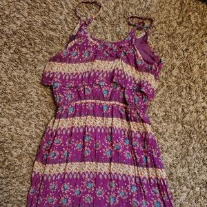 Mossimo Magenta Purple Flowy Summer Dress Women's XS